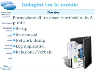 Davide Gabrini, Cloud computing e cloud investigation