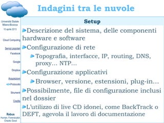 Davide Gabrini, Cloud computing e cloud investigation