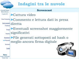 Davide Gabrini, Cloud computing e cloud investigation