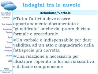 Davide Gabrini, Cloud computing e cloud investigation