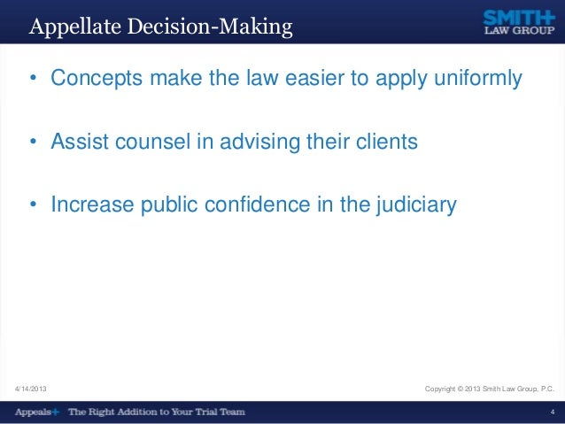 Appellate decision Clearance