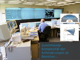 Zunehmende
Komplexität der
Anforderungen an
Benutzer...
 