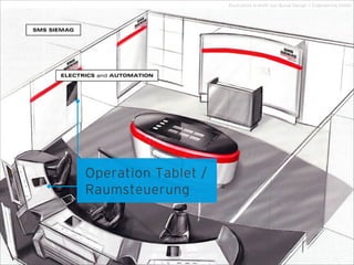 Operation Tablet /
Raumsteuerung
Illustration erstellt von Busse Design + Engineering GmbH
 