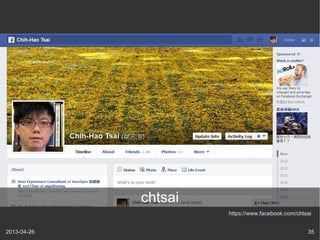2013-04-26 35
chtsai
https://www.facebook.com/chtsai
 