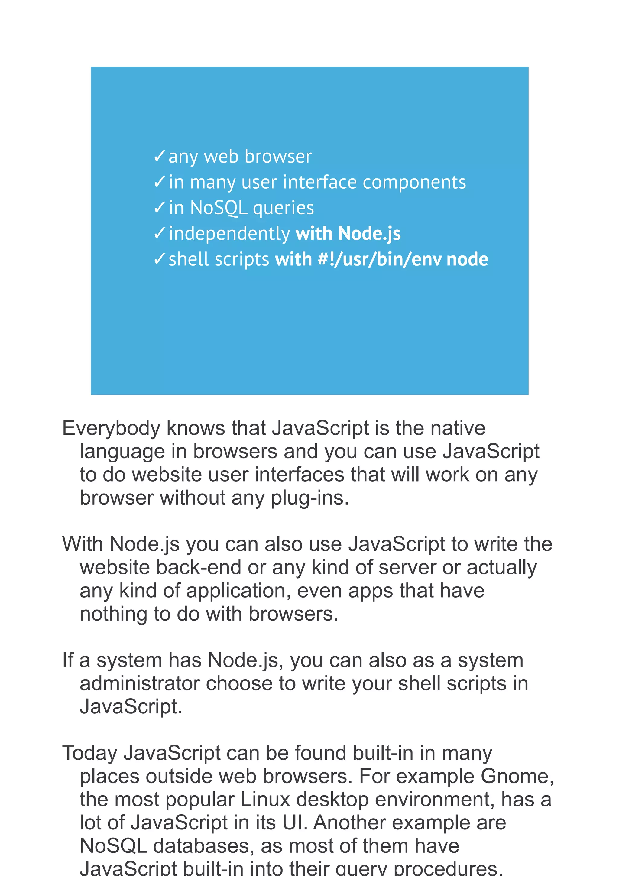 Six reasons to learn JavaScript | PDF