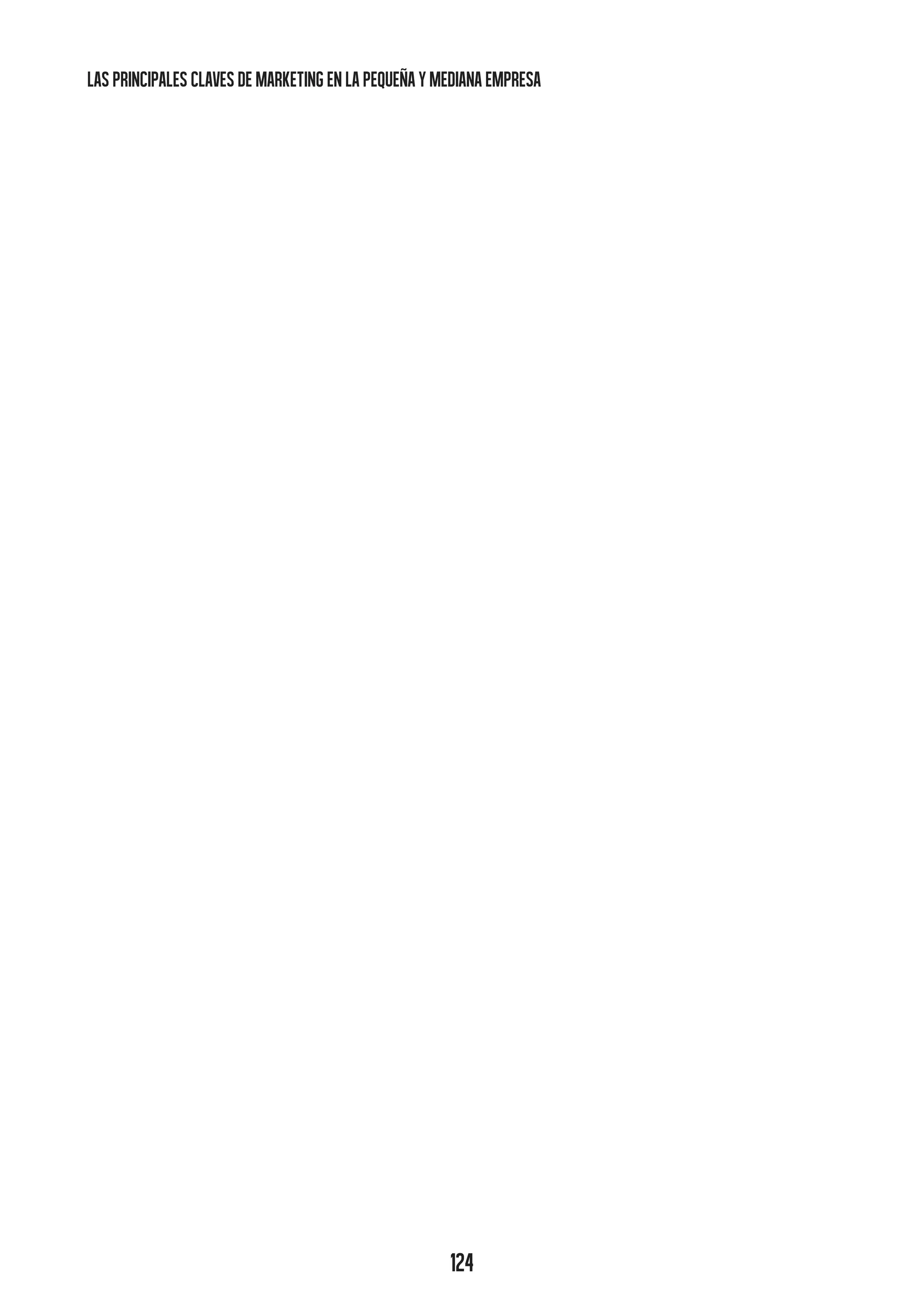 las principales claves de marketing en la pequeña y mediana empresa

124

 