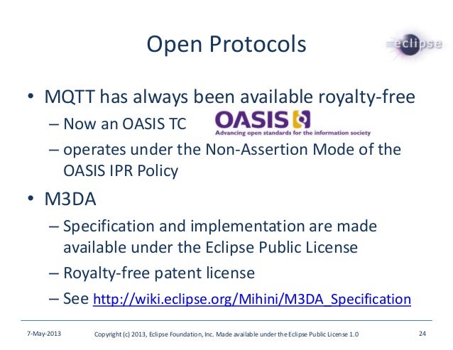 Eclipse Foundation Openness And M2m