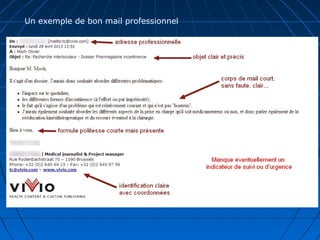 Un exemple de bon mail professionnel
 