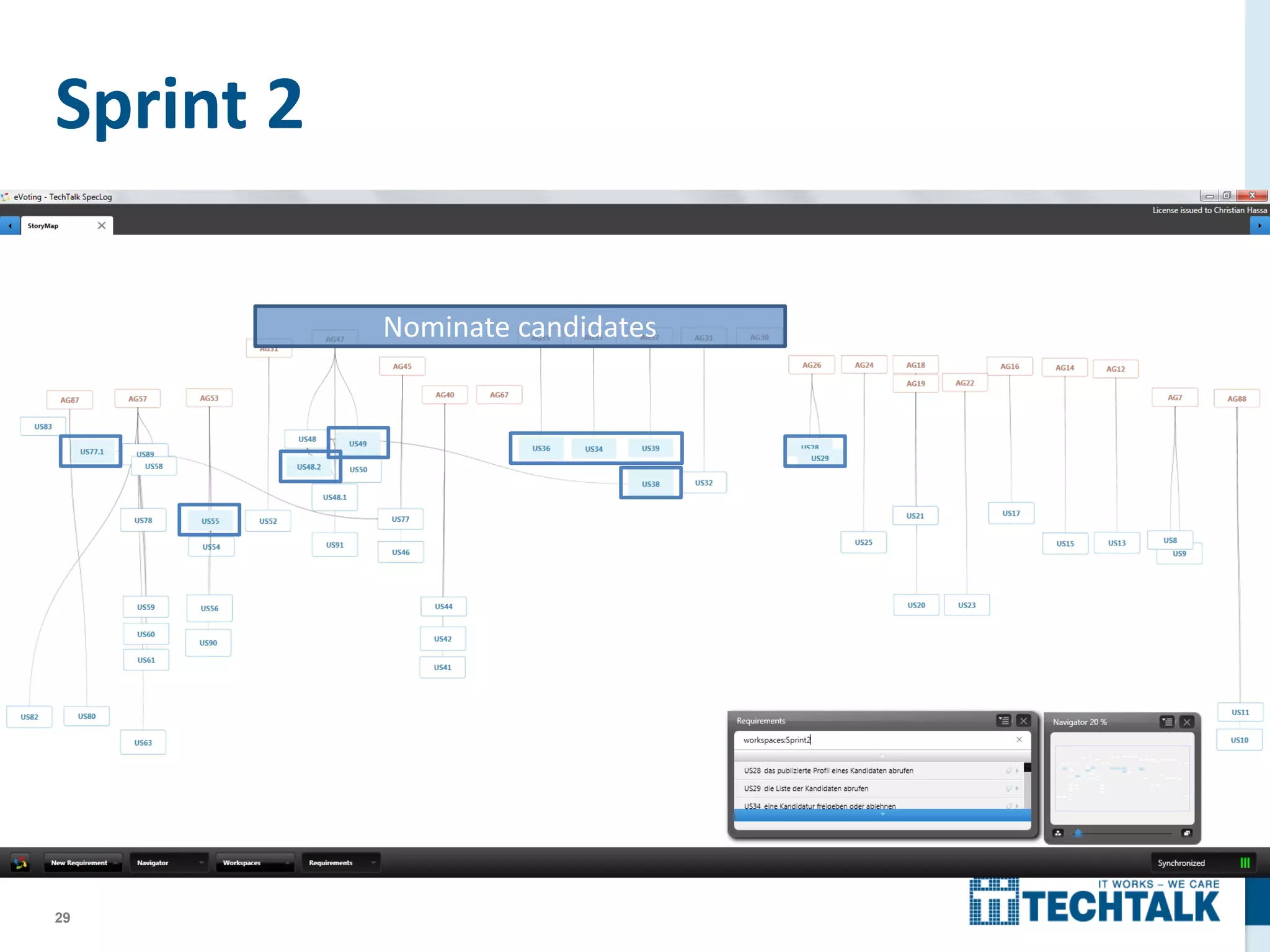 29
Sprint 2
Nominate candidates
 