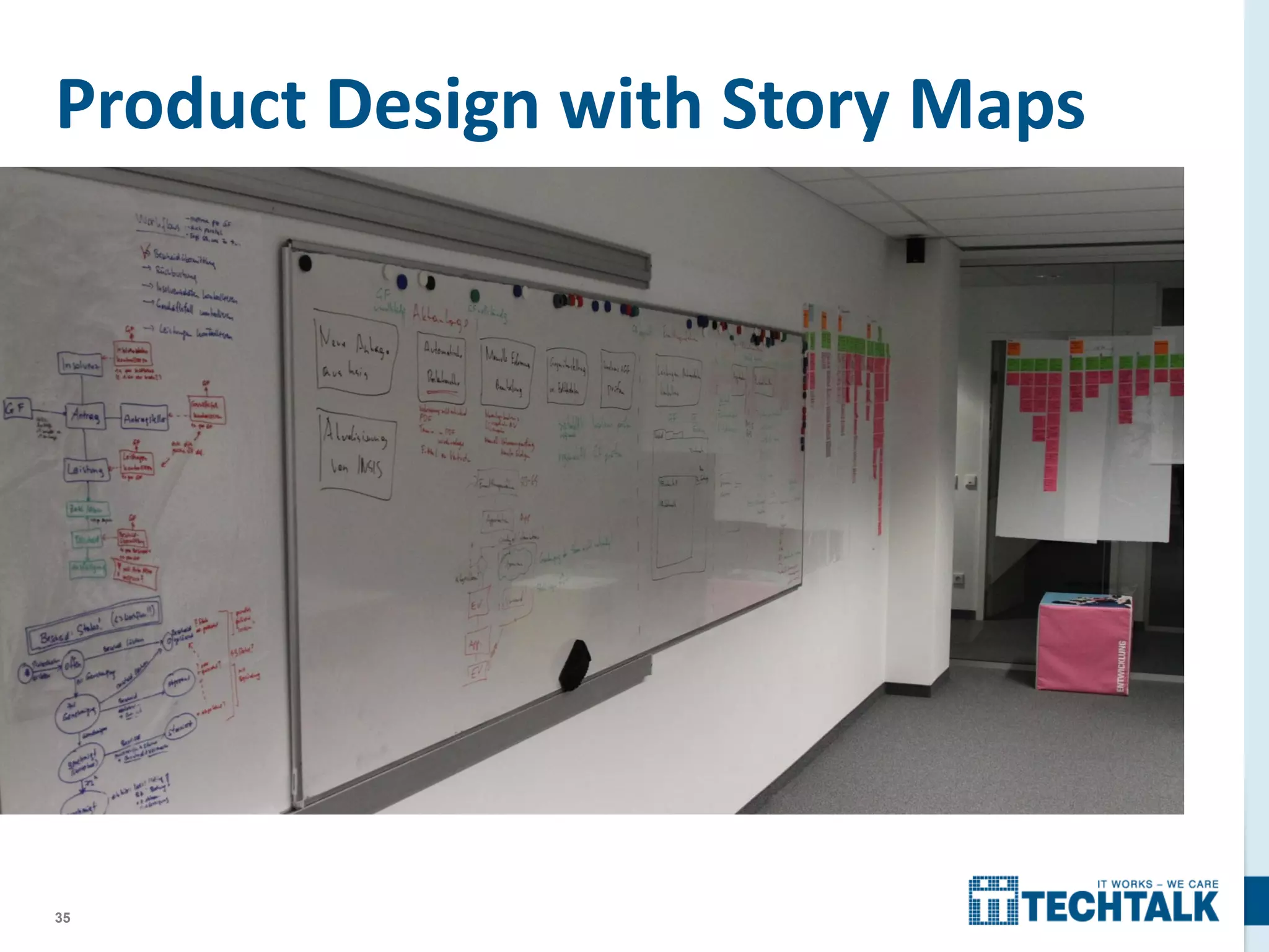 35
Product Design with Story Maps
 