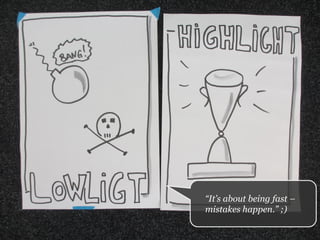 “It’s about being fast –
mistakes happen.” ;)
 