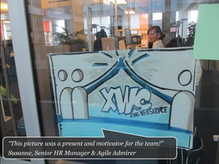 “This picture was a present and motivator for the team!”
Susanne, Senior HR Manager & Agile Admirer
 