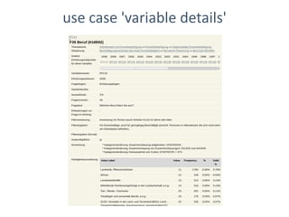 use case 'variable details'
 