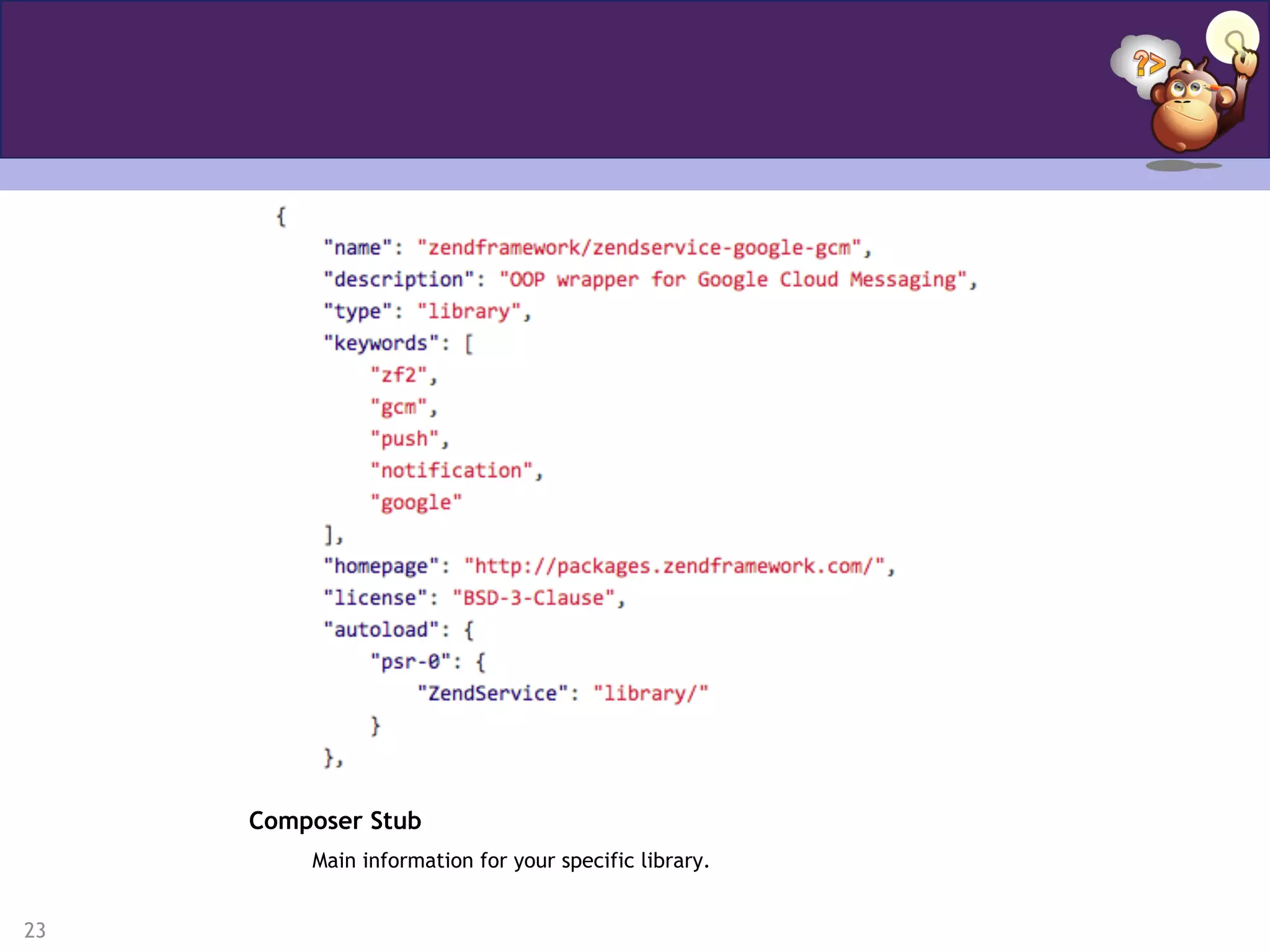 23
Composer Stub
Main information for your specific library.
 