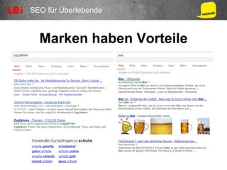 SEO für Überlebende
Marken haben Vorteile
 