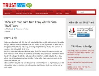 Thỏa sức mua sắm trên Ebay với thẻ Visa TRUSTcard