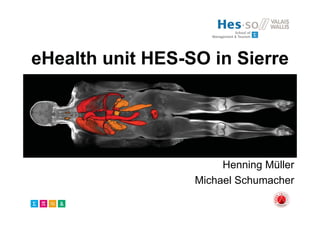 eHealth unit HES-SO in Sierre
Henning Müller
Michael Schumacher
 