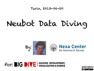Neubot Data Diving
By:
For:
Turin, 2013-06-20
 