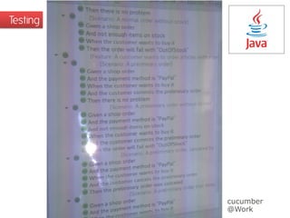 Testing
1
cucumber
@Work
 