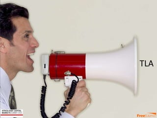 Version 7 section
• brief discussion
TLA
 