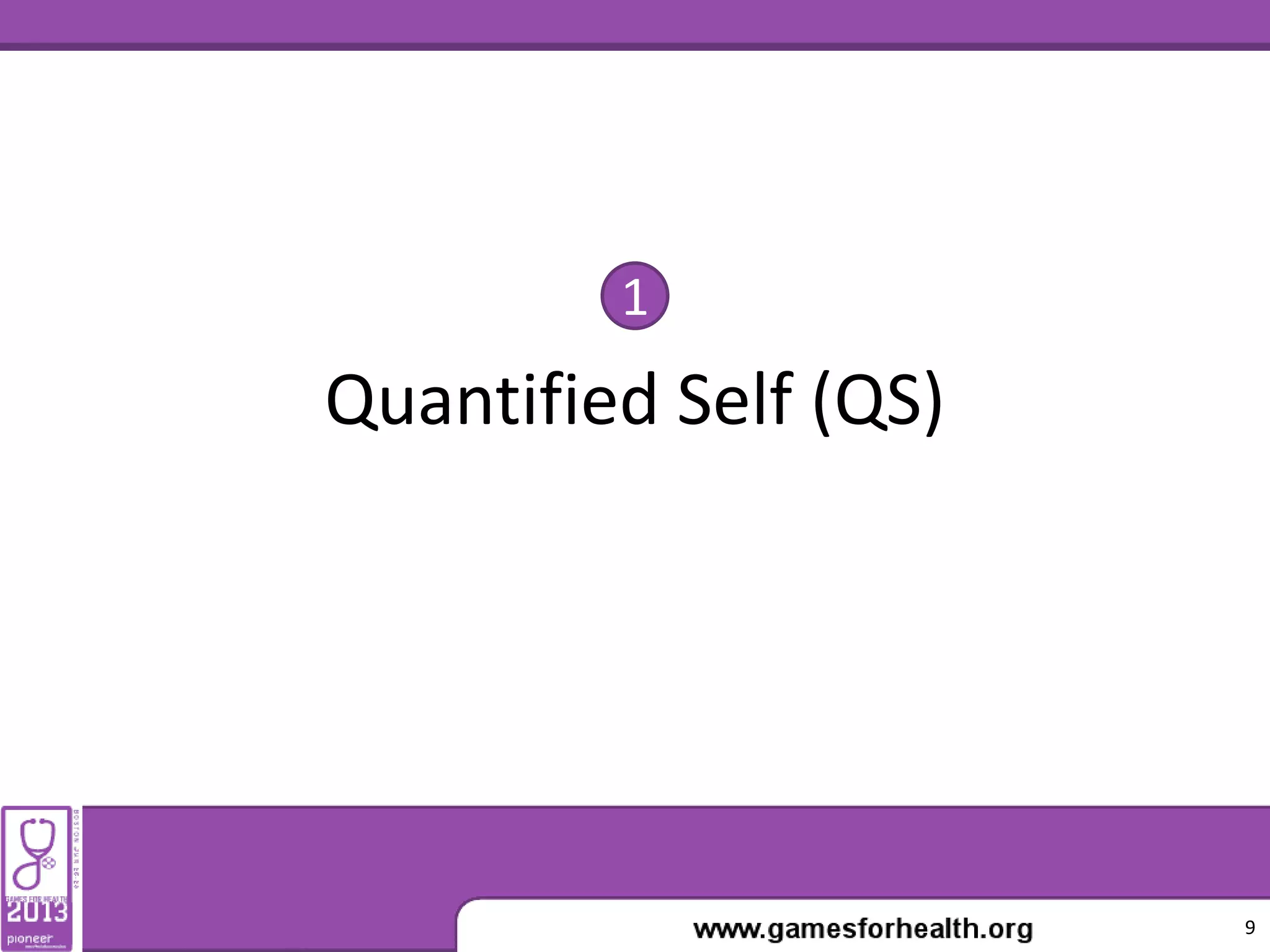 Quantified Self (QS)
1
9
 