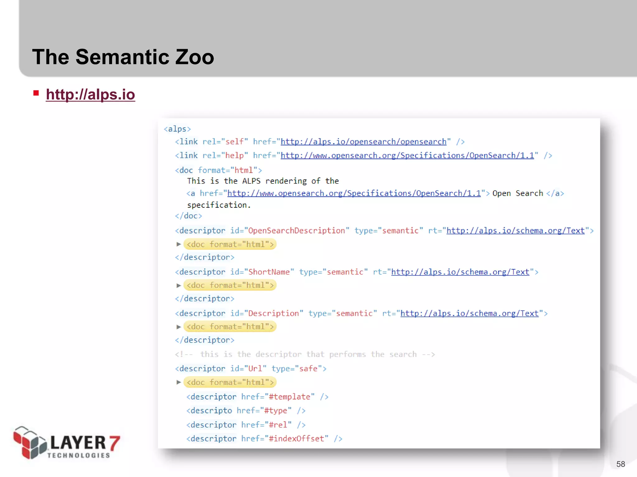 58
The Semantic Zoo
 http://alps.io
 