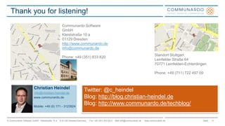 Seite© Communardo Software GmbH · Kleiststraße 10 a · D-01129 Dresden/Germany · Fon +49 (351) 833 82-0 · Mail info@communa...