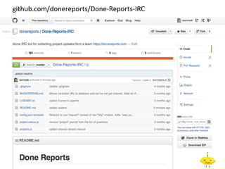 github.com/donereports/Done-Reports-IRC
 