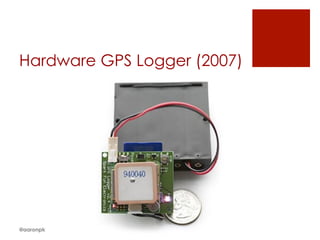 Hardware GPS Logger (2007)
@aaronpk
 