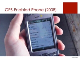 GPS-Enabled Phone (2008)
@aaronpk
 