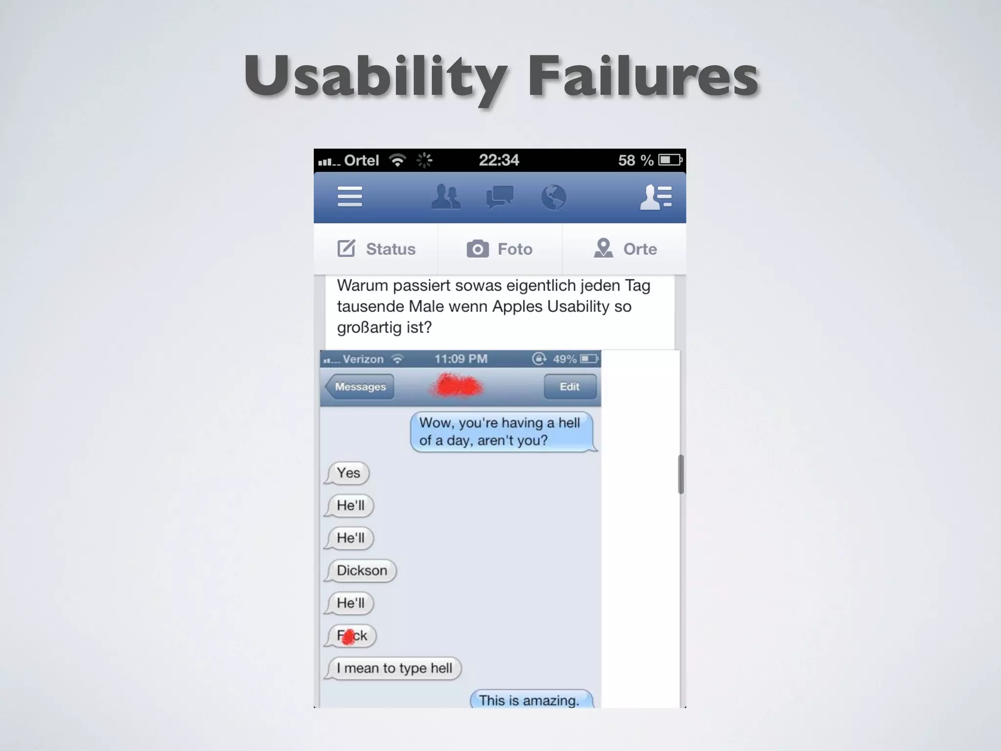 Usability Failures
 