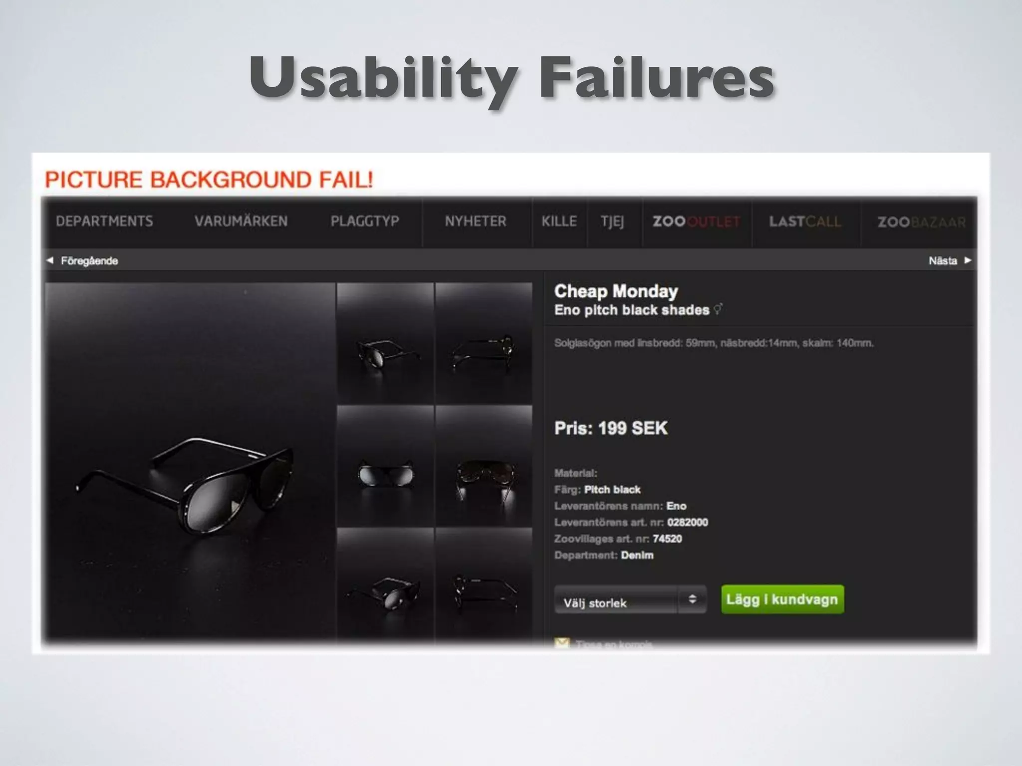 Usability Failures
 