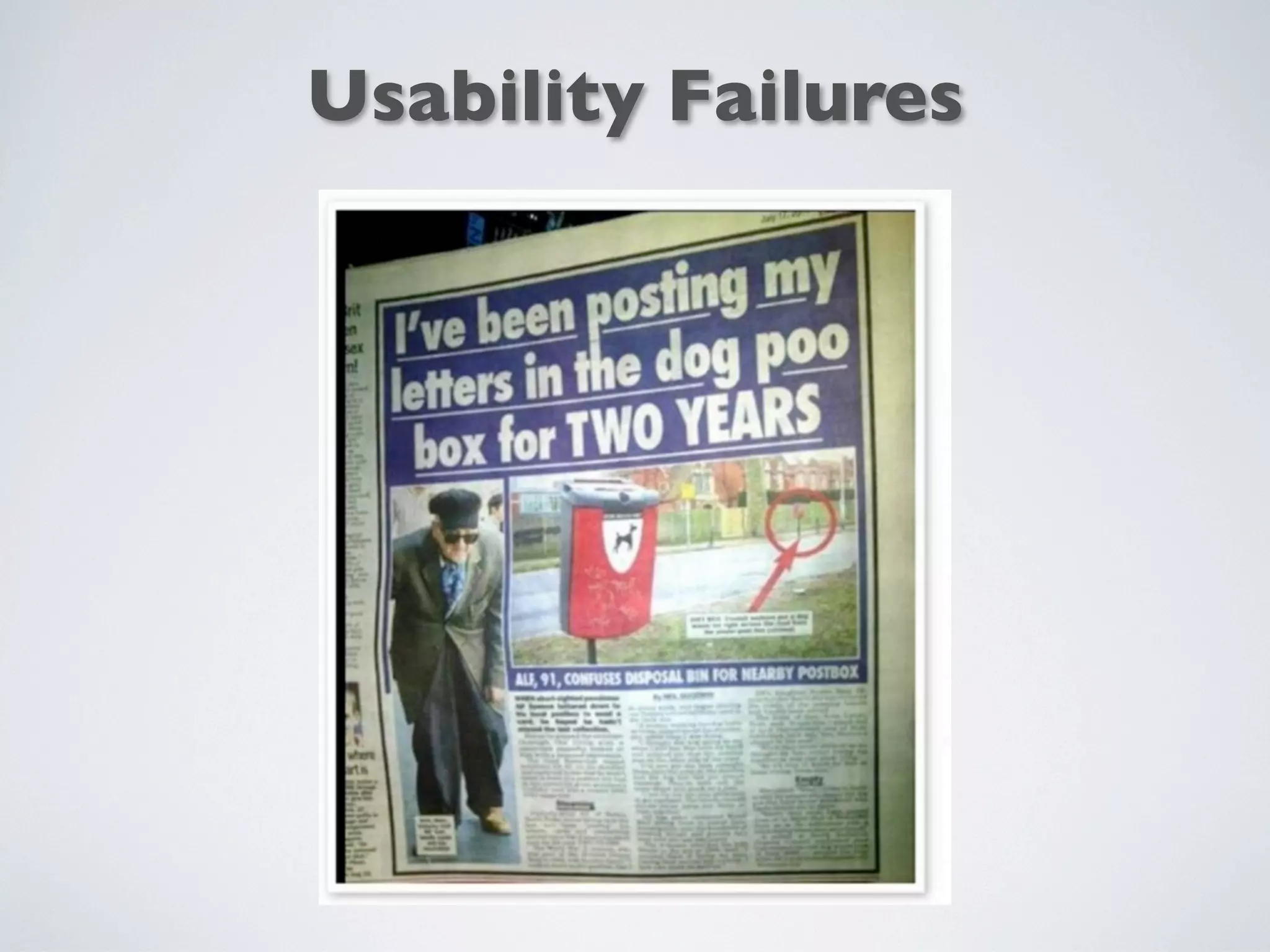 Usability Failures
 