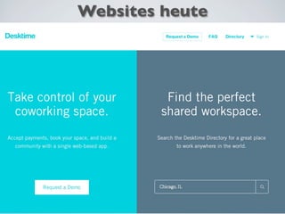 Websites heute
 