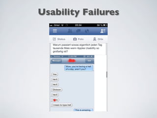 Usability Failures
 