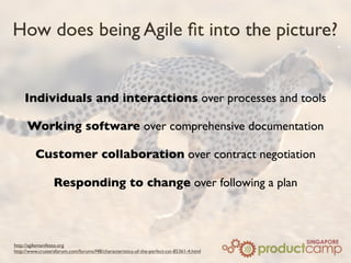 How does being Agile ﬁt into the picture?
http://agilemanifesto.org
http://www.cruisersforum.com/forums/f48/characteristic...