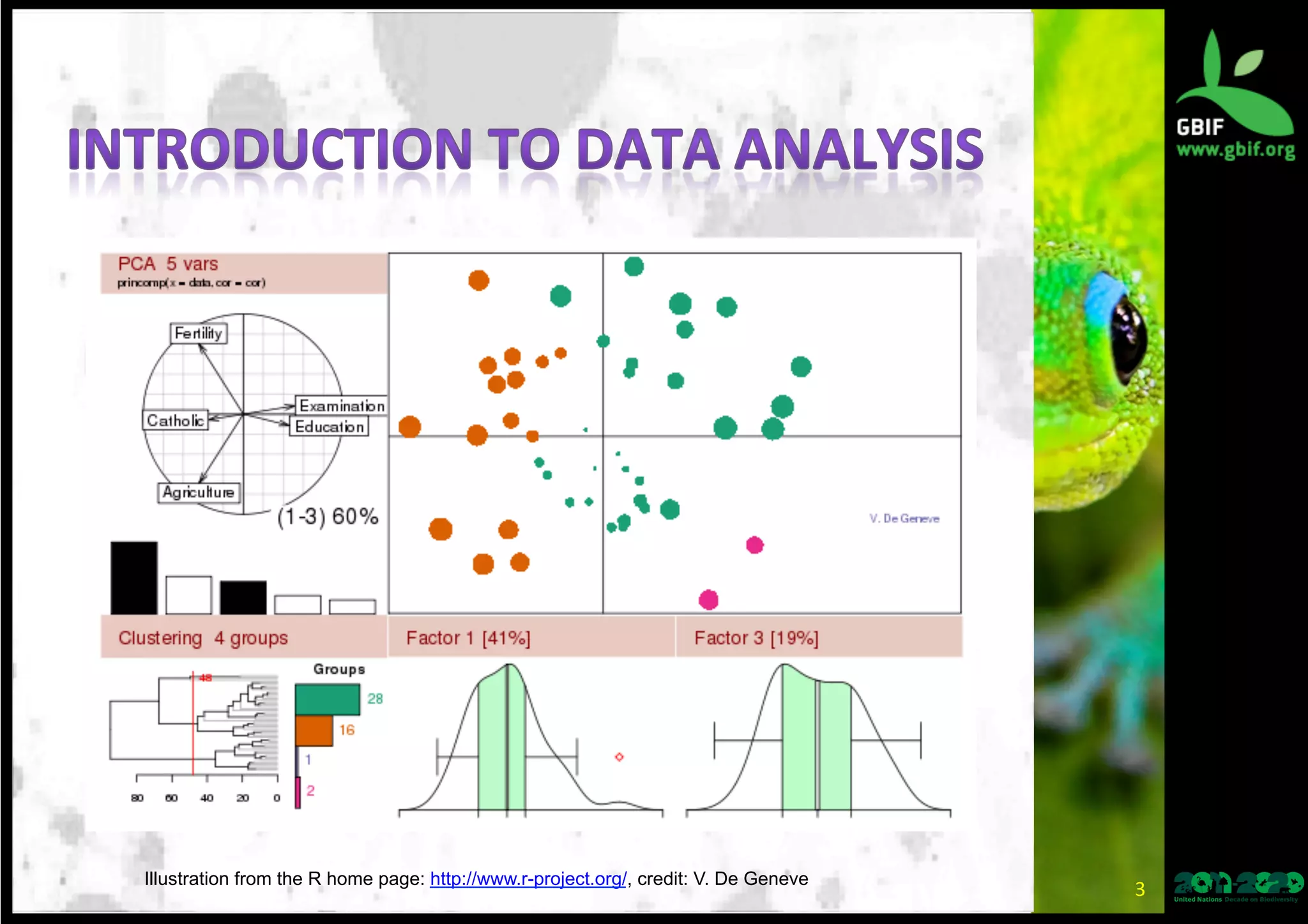 Illustration from the R home page: http://www.r-project.org/, credit: V. De Geneve
3	
  
 