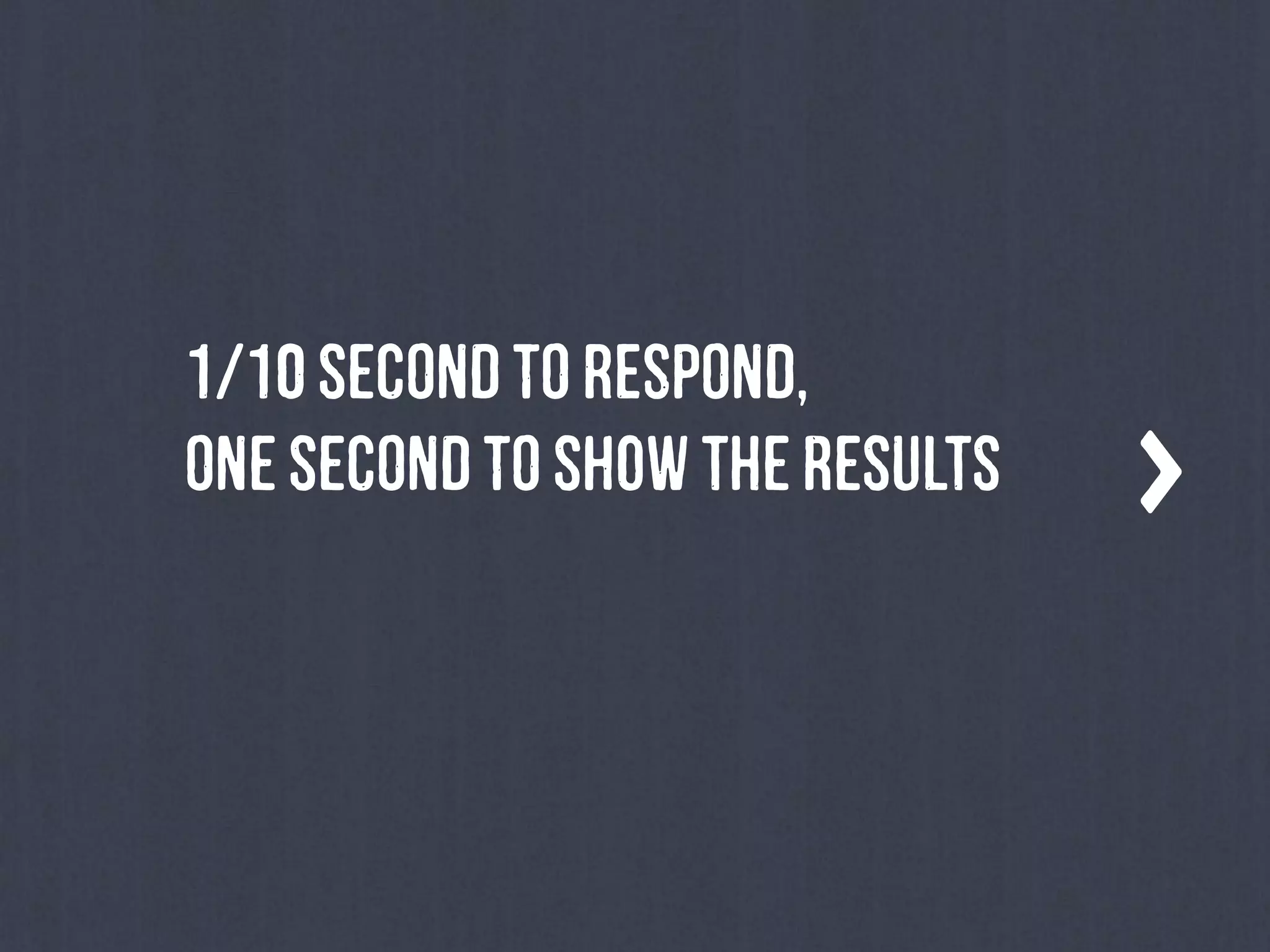 1/10sEcOnDtOReSpOnD,
OnEsEcOnDtOsHoWThErEsUlTs
 