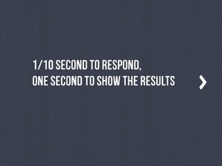 1/10sEcOnDtOReSpOnD,
OnEsEcOnDtOsHoWThErEsUlTs
 