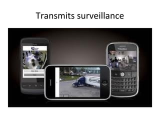 Transmits surveillance
 