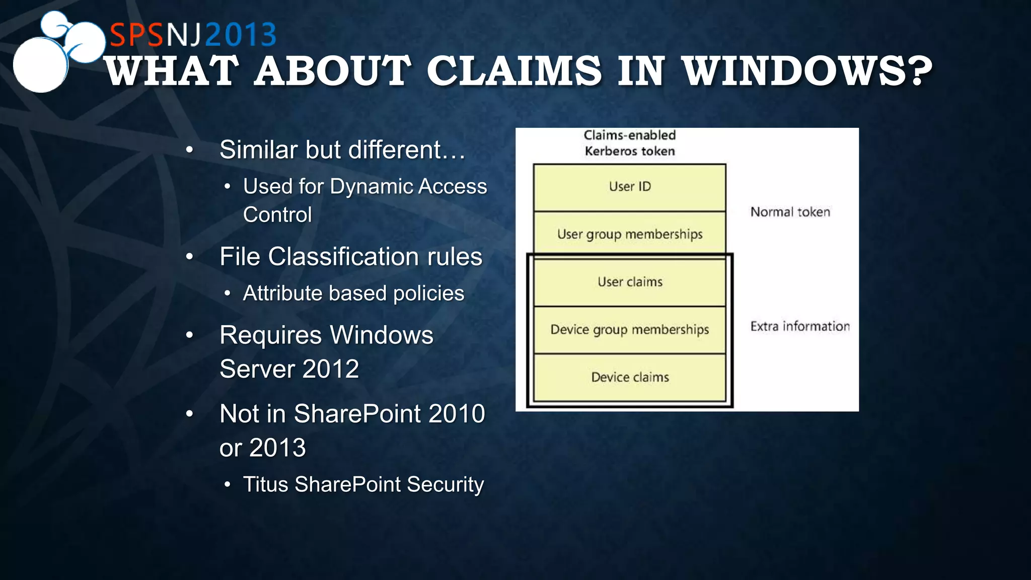 WHAT ABOUT CLAIMS IN WINDOWS?
 