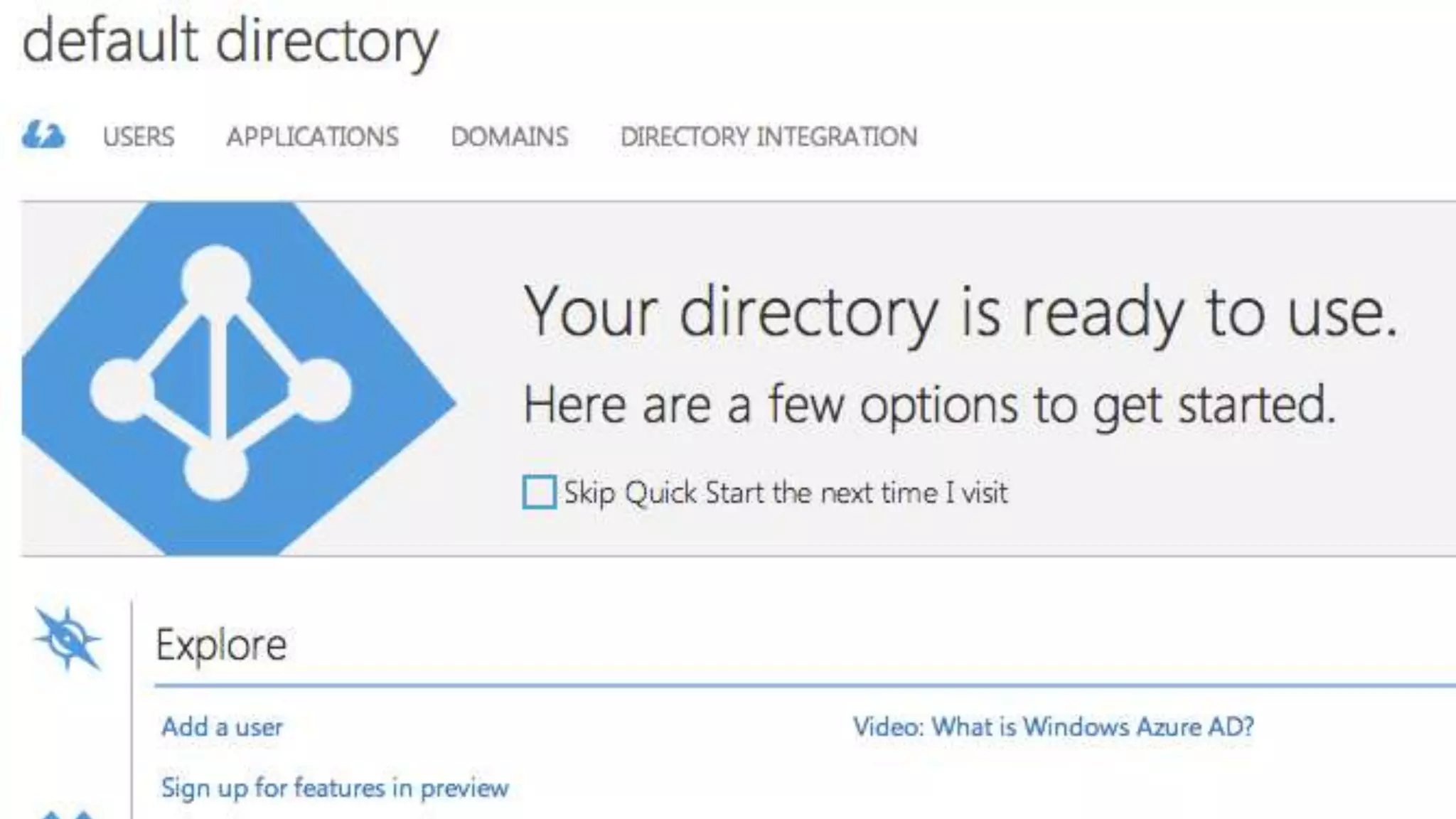 WINDOWS AZURE ACTIVE DIRECTORY
 