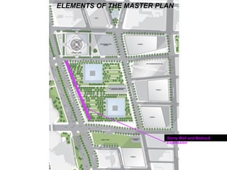 Slurry Wall and Bedrock
Expression
ELEMENTS OF THE MASTER PLAN
 