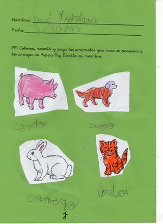 Los animales de Peppa Pig