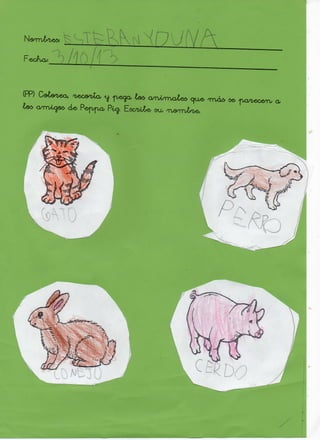 Los animales de Peppa Pig