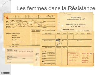 Les femmes dans la Résistance

 