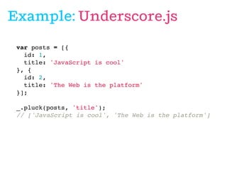 Isomorphic JavaScript: #DevBeat Master Class | PPT