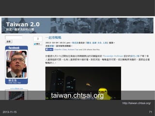 taiwan.chtsai.org
http://taiwan.chtsai.org/
2013-11-15

71

 