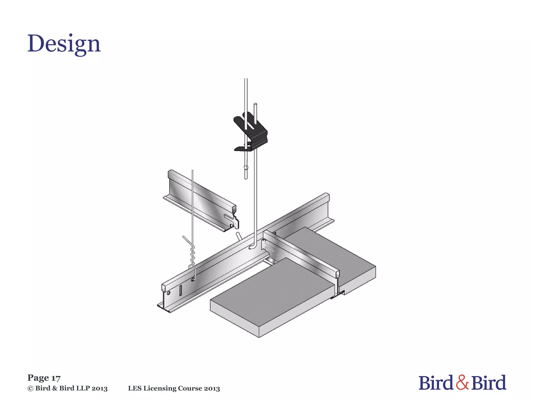 LES Licensing Course 2013
Page 17
© Bird & Bird LLP 2013
Design
 