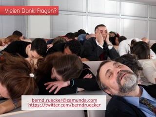 Vielen Dank! Fragen?

bernd.ruecker@camunda.com
https://twitter.com/berndruecker

 